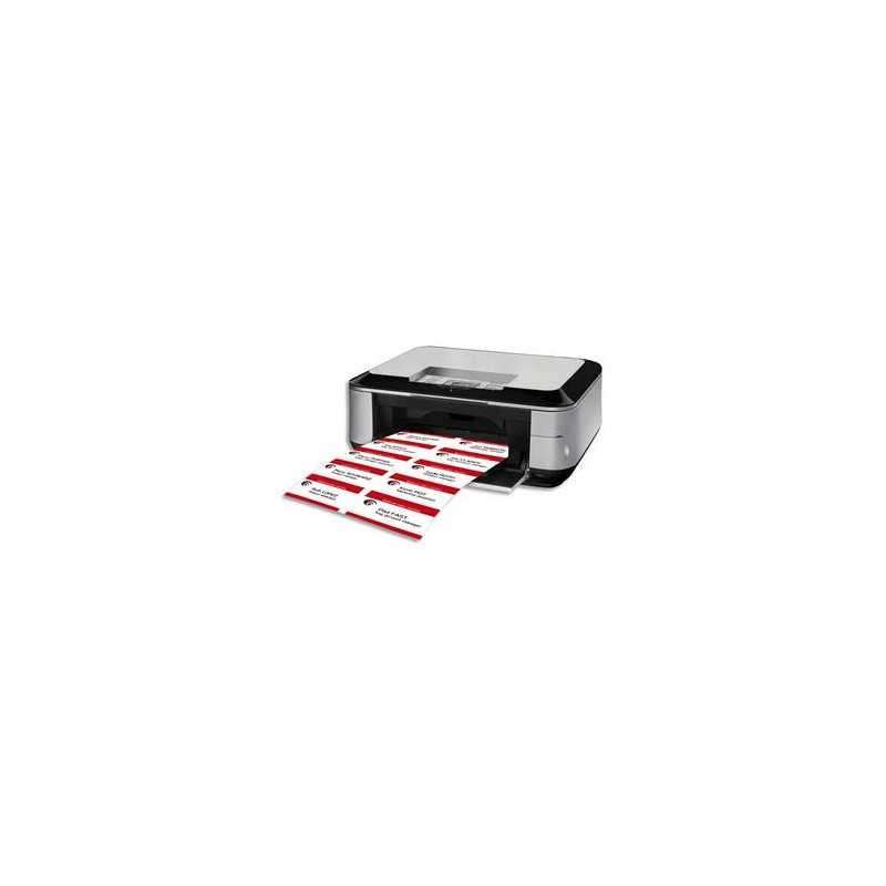 AVERY Boite de 200 bristols microperforés 190/m² en planche A4 pour badges 5,4x9 cm AVERY Boite de 200 bristols microperforés 190/m² en planche A4 pour badges 5,4x9 cm