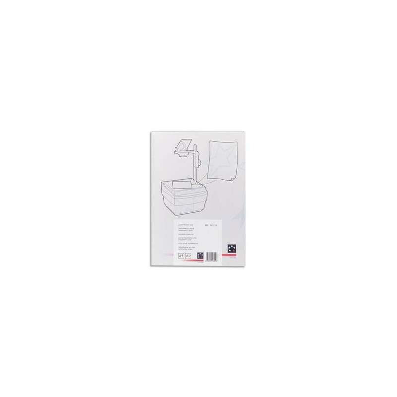 5 ETOILES Boîte de 100 transparents antistatiques pour photocopieur 5 ETOILES Boîte de 100 transparents antistatiques pour photocopieur
