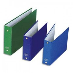 ELBA Classeurs à fiches format A6 à 2 anneaux de 25 mm en balacron coloris assortis