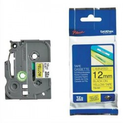BROTHER Ruban pour PTOUCH laminé noir/jaune 12mmx8m TZE631