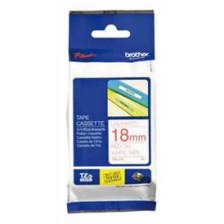 BROTHER Ruban pour PTOUCH laminé rouge/blanc 18mmx8m TZE242