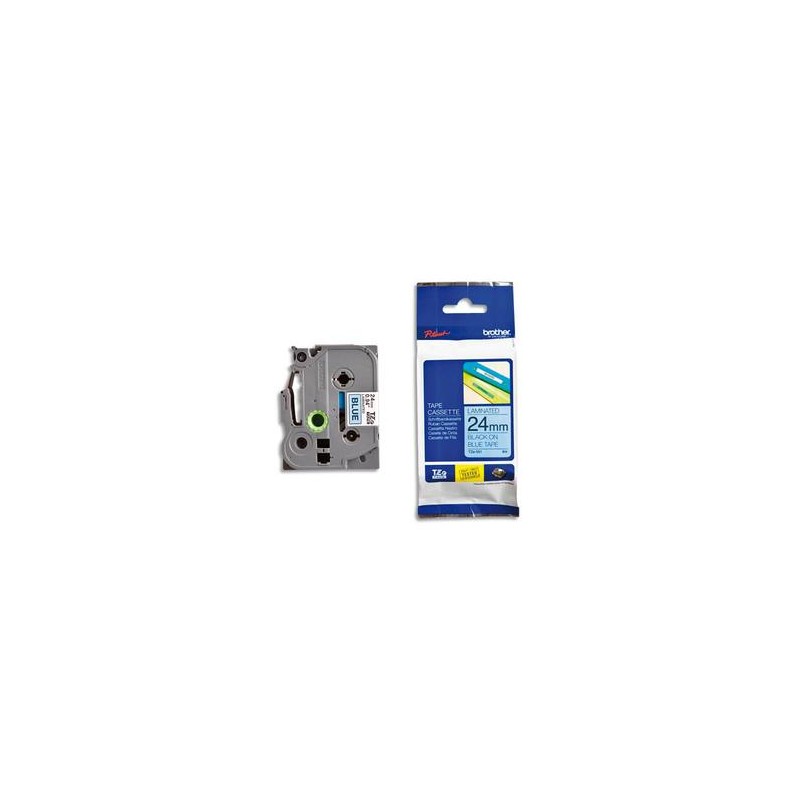 BROTHER Ruban pour PTOUCH laminé noir/bleu 24mmx8m TZE551 BROTHER Ruban pour PTOUCH laminé noir/bleu 24mmx8m TZE551