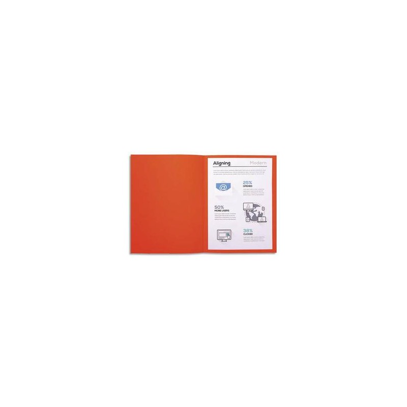 EXACOMPTA Paquet de 100 chemises FOREVER en carte recyclée 220g. Coloris orange EXACOMPTA Paquet de 100 chemises FOREVER en carte recyclée 220g. Coloris orange