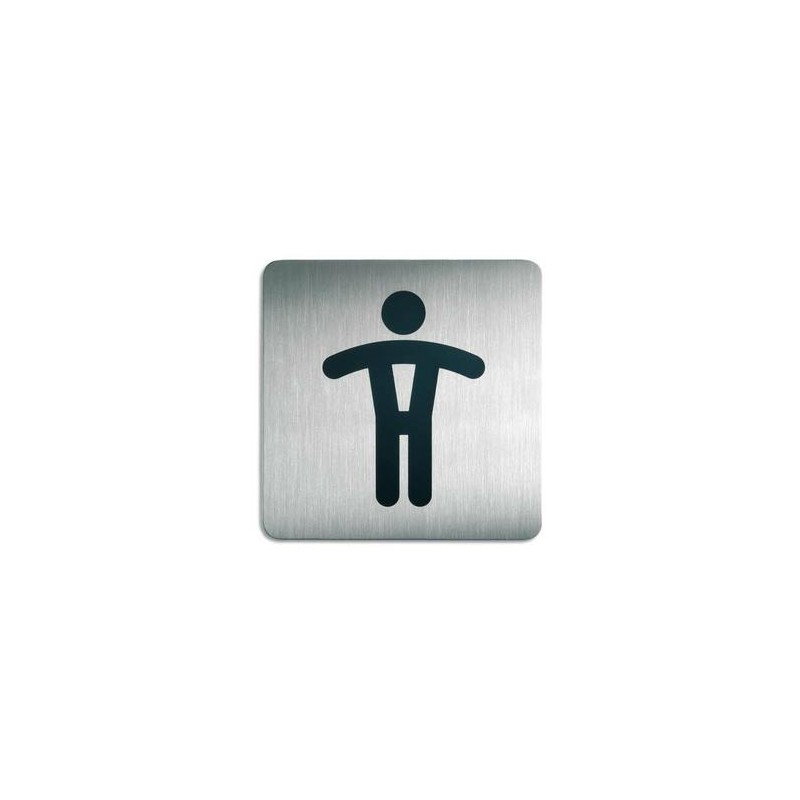 DURABLE Plaques de signalisation Toilettes Hommes argent métallisé 15x15 cm DURABLE Plaques de signalisation Toilettes Hommes argent métallisé 15x15 cm