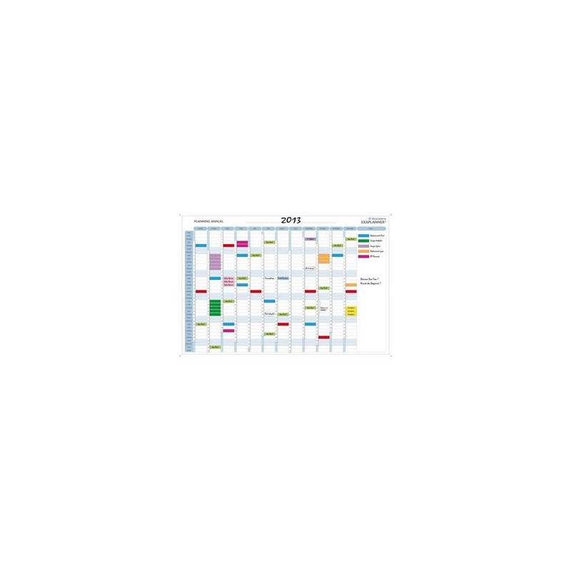 EXACOMPTA Planning annuel magnétique 90x59cm vendu en kit avec de nombreux accessoires 56150E EXACOMPTA Planning annuel magnétique 90x59cm vendu en kit avec de nombreux accessoires 56150E