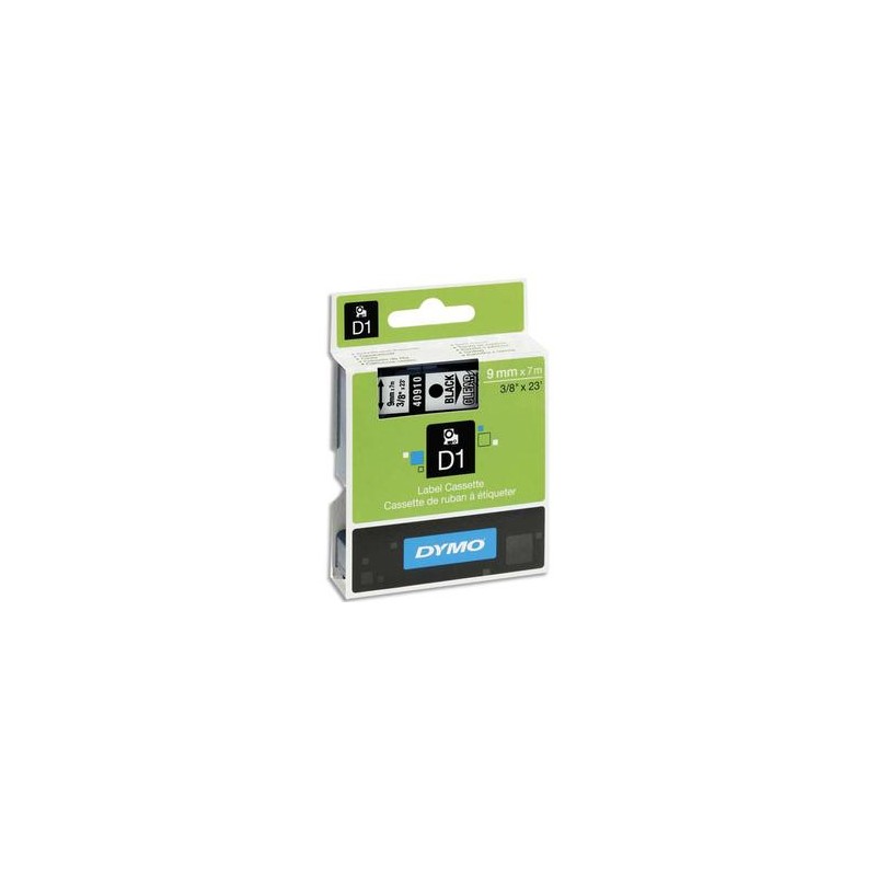 DYMO Ruban D1 noir/transparent 9MMX7M pour 1000/1000+/2000/3500/4500/5000/5503 DYMO Ruban D1 noir/transparent 9MMX7M pour 1000/1000+/2000/3500/4500/5000/5503
