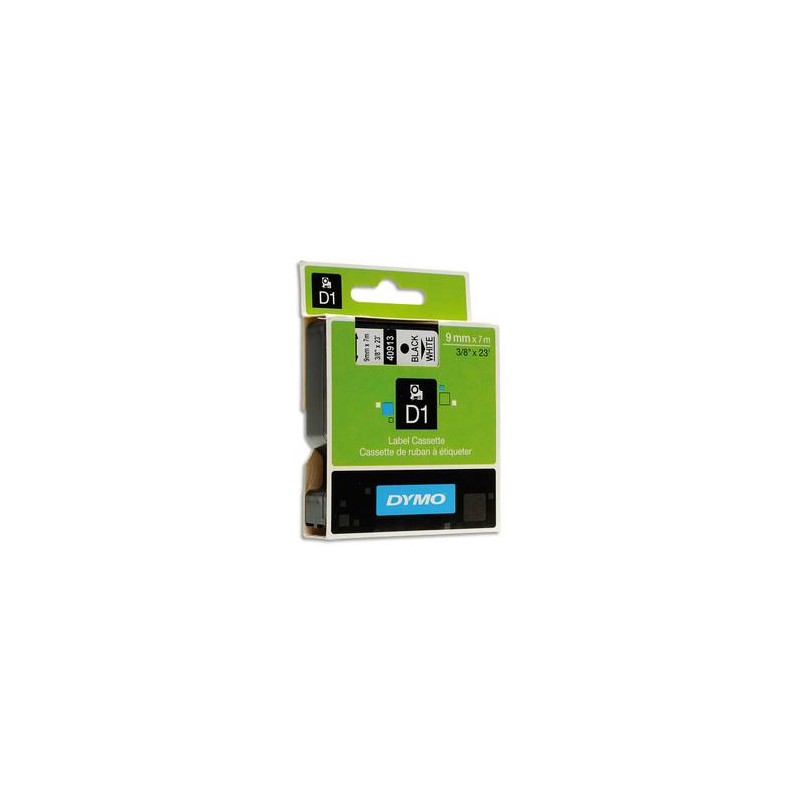 DYMO Ruban D1 noir/blanc 9MMX7M pour 1000/1000+/2000/3500/4500/5000/5504 DYMO Ruban D1 noir/blanc 9MMX7M pour 1000/1000+/2000/3500/4500/5000/5504