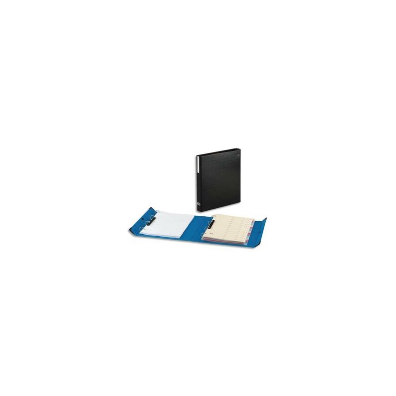 ARIANEX Classeur 4 anneaux D double dos 80 mm, A4 à l'italienne à fermeture pression Innovation bleu ARIANEX Classeur 4 anneaux D double dos 80 mm, A4 à l'italienne à fermeture pression Innovation bleu