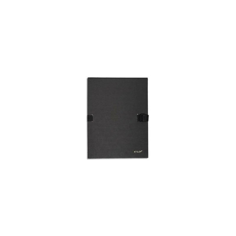 EXACOMPTA Chemise extensible 223500 , recouverte de papier contrecollé noir EXACOMPTA Chemise extensible 223500 , recouverte de papier contrecollé noir