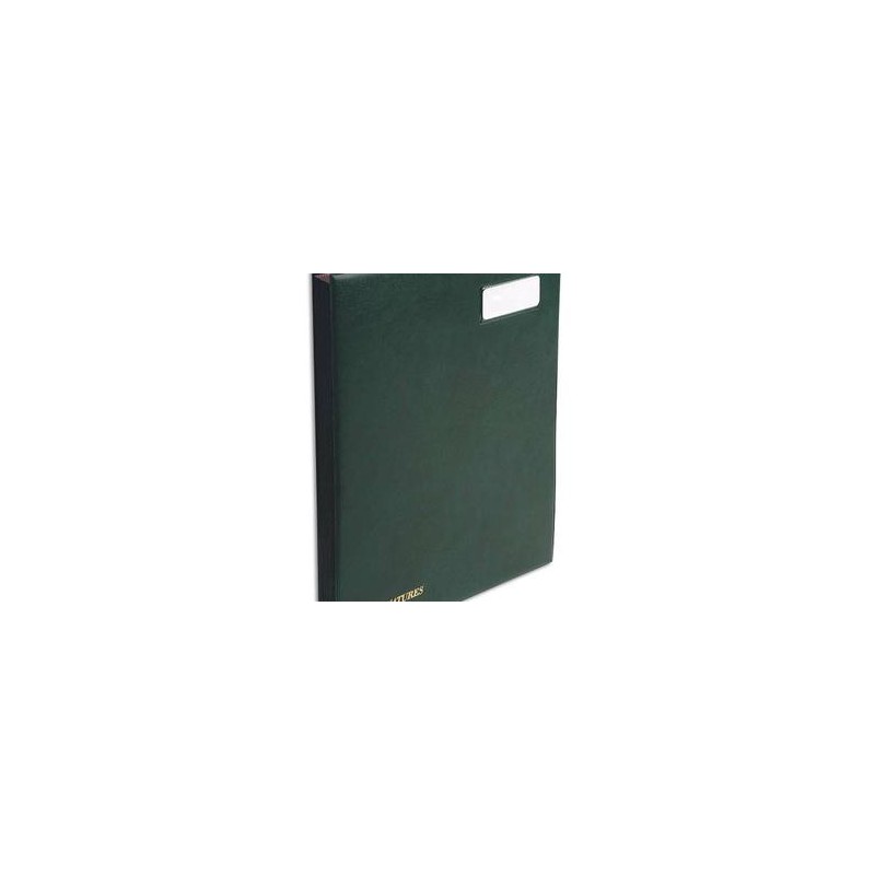 EXACOMPTA Parapheur 24 compartiments vert, couverture en PVC expansé EXACOMPTA Parapheur 24 compartiments vert, couverture en PVC expansé