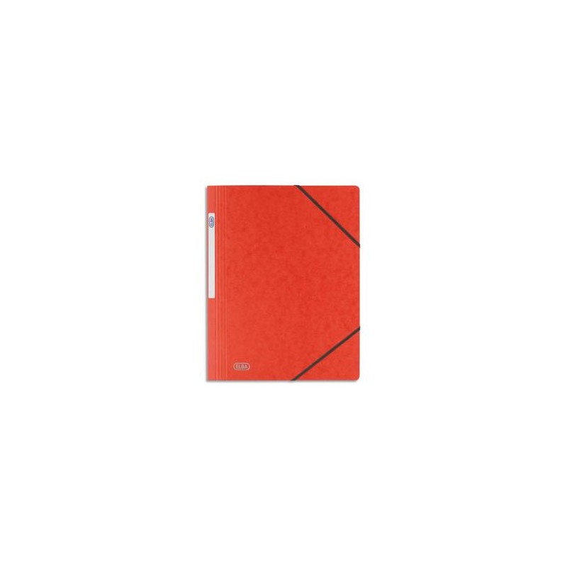 ELBA Chemise simple à élastique Topfile , en carte lustrée 5/10e rouge ELBA Chemise simple à élastique Topfile , en carte lustrée 5/10e rouge