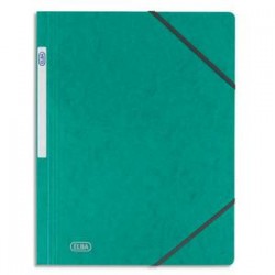 ELBA Chemise simple à élastique Topfile , en carte lustrée 5/10e vert
