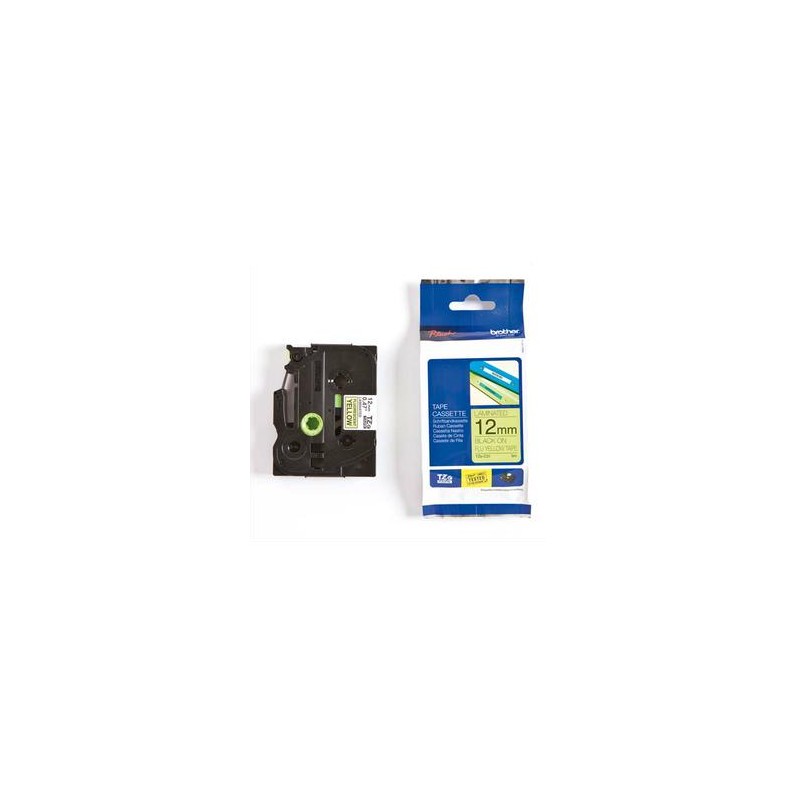 BROTHER Ruban pour PTOUCH laminé noir/jaune fluo12mmx8m TZEC31 BROTHER Ruban pour PTOUCH laminé noir/jaune fluo12mmx8m TZEC31