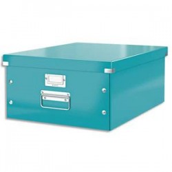 LEITZ Boîte CLICK&STORE L-Box. Format A3 - Dimensions : L36,9xH20xP48,2cm. Coloris menthe.