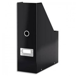 LEITZ Porte-revues Click&Store WOWen carton recouvert de polypropylène. Dos 10 cm. Coloris noir.