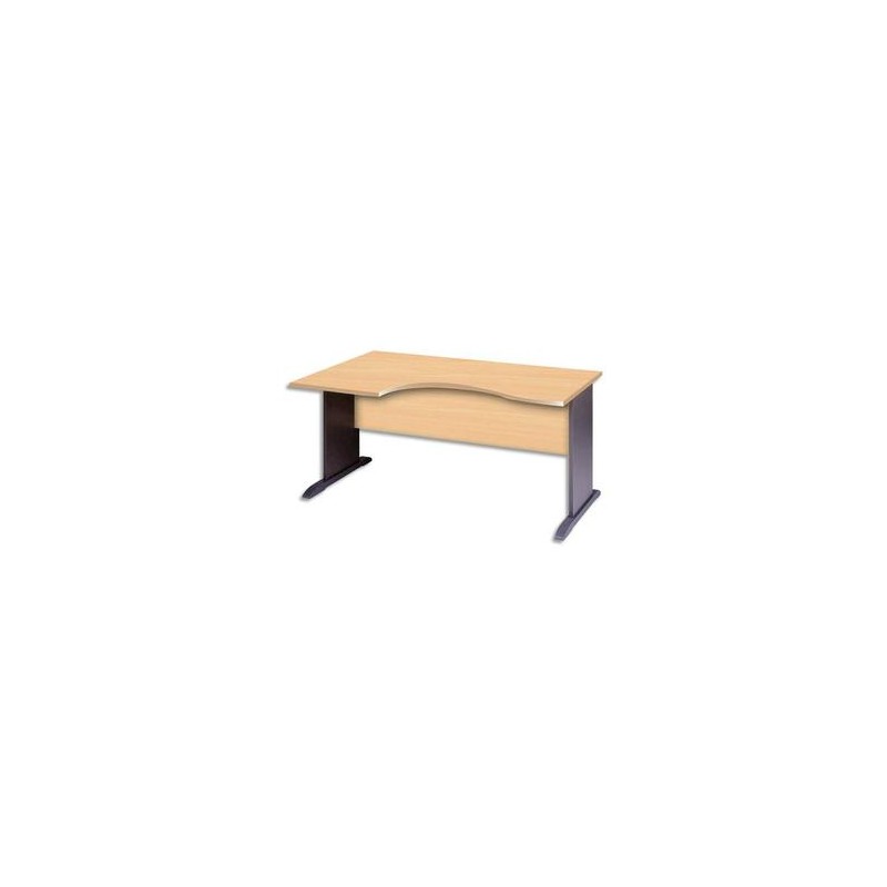 MT INTERNATIONAL Bureau compact Syracuse pied L retour gauche Hêtre
