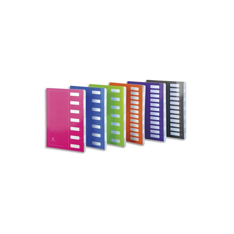 EXTENDOS Trieur sans élastique MON DOSSIER en carte. 12 compartiments. Coloris assortis. EXTENDOS Trieur sans élastique MON DOSSIER en carte. 12 compartiments. Coloris assortis.