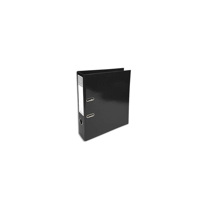 EXACOMPTA Classeur à levier IDERAMA en carton pelliculé. Dos 7 cm. Format A4+. Coloris noir