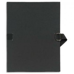 EXACOMPTA Chemise extensible Varia 2230 , recouverte de papier grainé noir