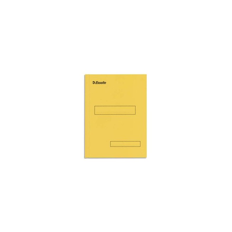 ESSELTE Boîte de 100 sous-dossiers 160g à 2 rabats jaune Scor , pour dossiers armoire et tiroir ESSELTE Boîte de 100 sous-dossiers 160g à 2 rabats jaune Scor , pour dossiers armoire et tiroir