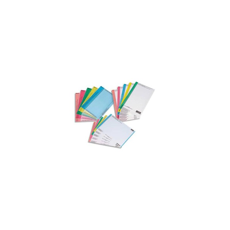 OBLIQUE AZ Sachet de 10 planches d'étiquettes pour dossiers armoire à grand porte-étiquette L' assortis OBLIQUE AZ Sachet de 10 planches d'étiquettes pour dossiers armoire à grand porte-étiquette L' assortis