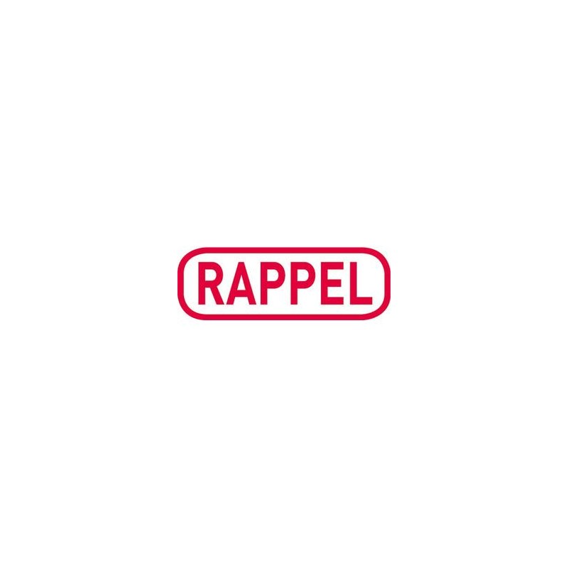 TRODAT X-Print "RAPPEL" 4912 rouge climatiquement neutre - encrage rouge TRODAT X-Print "RAPPEL" 4912 rouge climatiquement neutre - encrage rouge