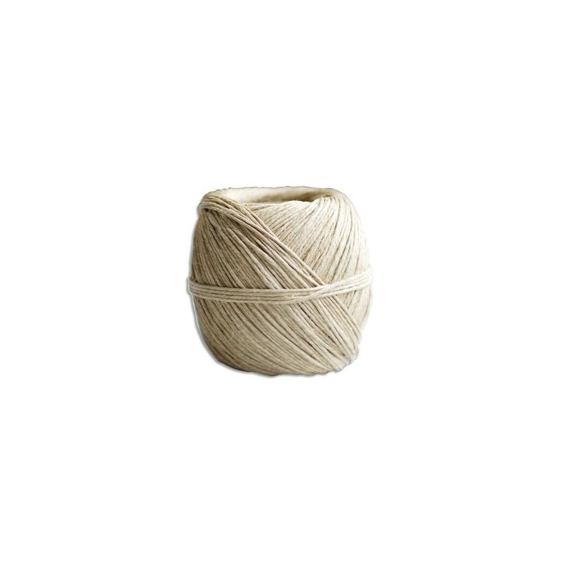 EMBALLAGE Pelotte de ficelle de chanvre écrue 25/3 de 100g 83 métres, résistant à 75 kg EMBALLAGE Pelotte de ficelle de chanvre écrue 25/3 de 100g 83 métres, résistant à 75 kg