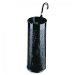 DURABLE Porte-parapluies tôle perforée noir 28,5 litres Diam 26 x H 62 cm