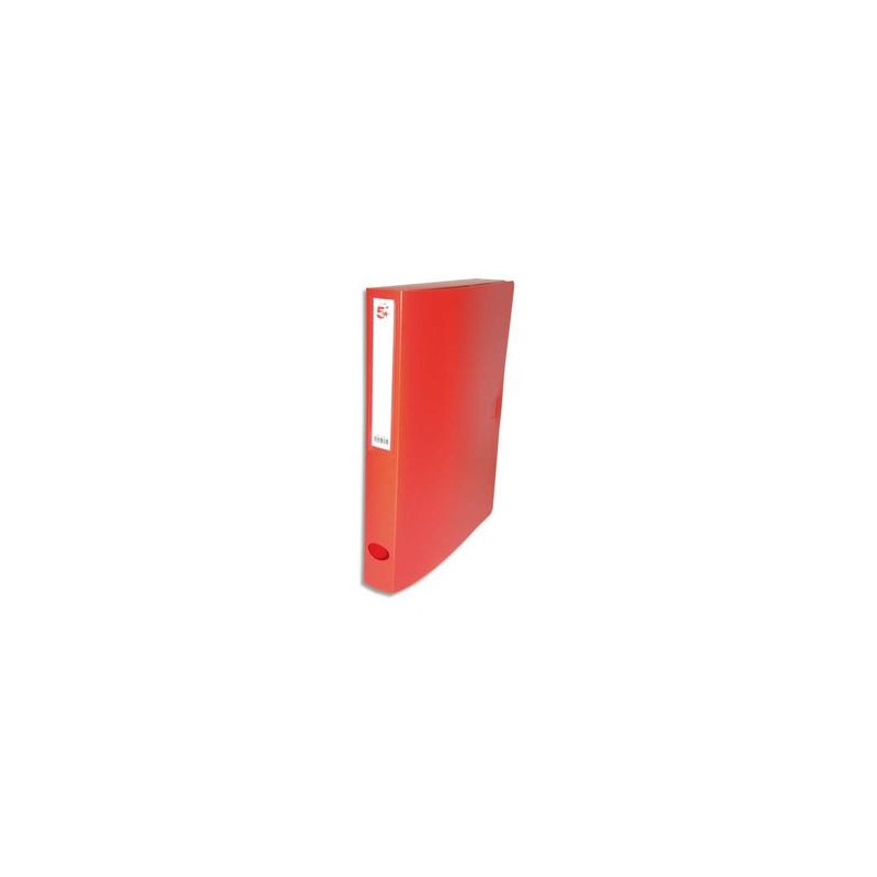 5 ETOILES Boîte de classement dos de 4 cm, en polypropylène 7/10e rouge 5 ETOILES Boîte de classement dos de 4 cm, en polypropylène 7/10e rouge
