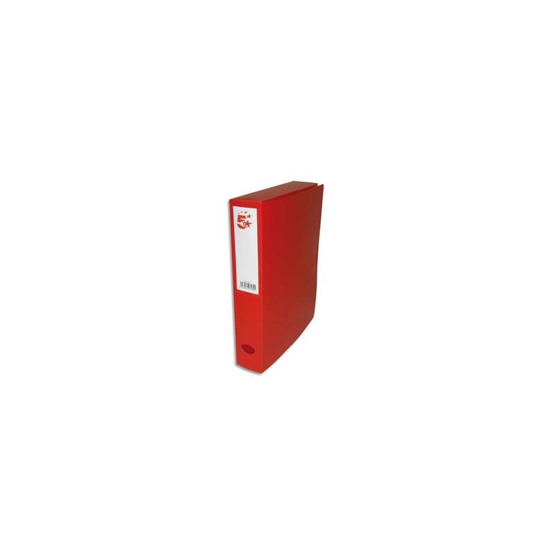 5 ETOILES Boîte de classement dos de 6 cm, en polypropylène 7/10e rouge 5 ETOILES Boîte de classement dos de 6 cm, en polypropylène 7/10e rouge