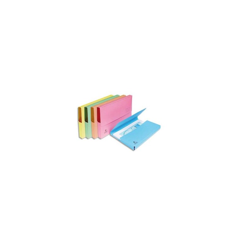 EXACOMPTA Paquet de 50 chemises à poche Nature Future, en carte jura 220g, assortis pastel EXACOMPTA Paquet de 50 chemises à poche Nature Future, en carte jura 220g, assortis pastel