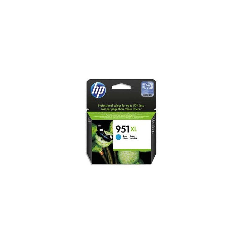 HP Cartouche jet d'encre cyan 951XL pour Officejet Pro 8600 e AIO / 8600 Plus e AIO CN046AE HP Cartouche jet d'encre cyan 951XL pour Officejet Pro 8600 e AIO / 8600 Plus e AIO CN046AE