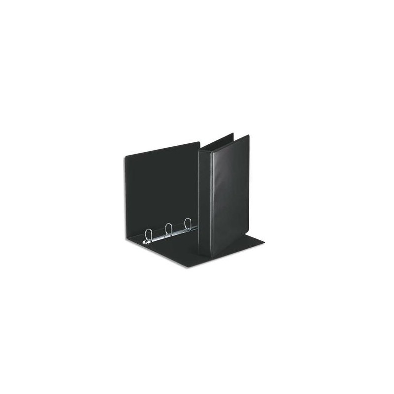 ESSELTE Classeur à couverture personnalisable sur deux faces en PVC noir - dos de 5 cm ESSELTE Classeur à couverture personnalisable sur deux faces en PVC noir - dos de 5 cm