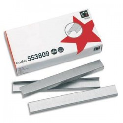 5 ETOILES Agrafes N°26/6 blanches ETOILE en boite de 5000