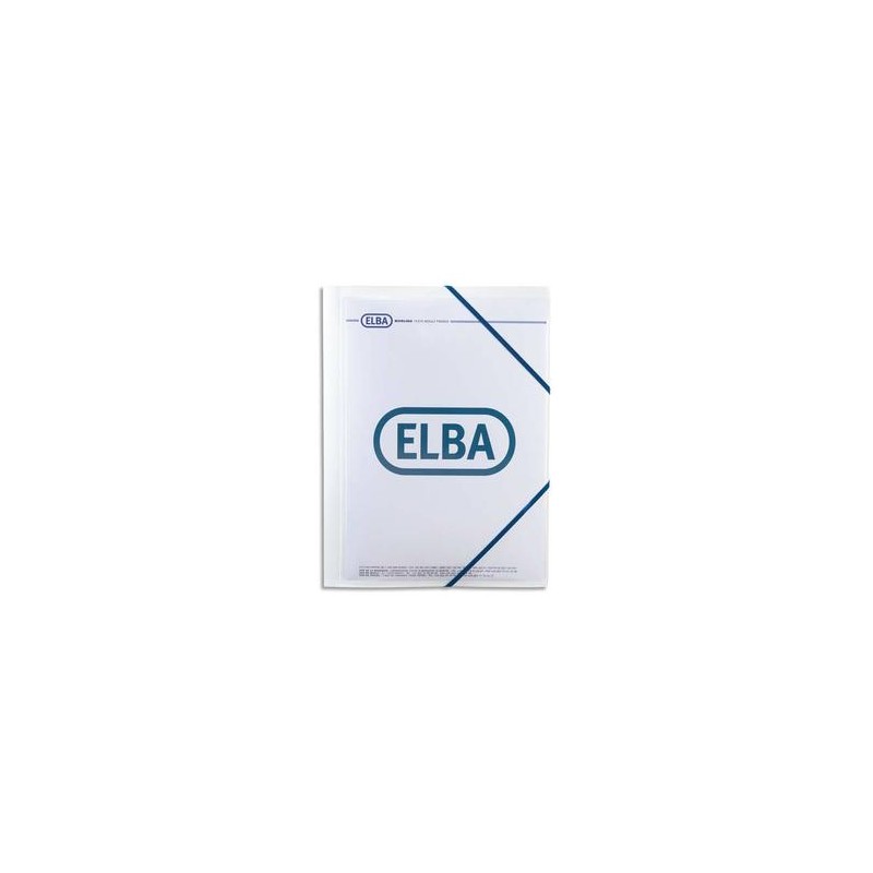 ELBA Chemise 3 rabats et élastique personnalisable , en polypropylène 5/10e ELBA Chemise 3 rabats et élastique personnalisable , en polypropylène 5/10e