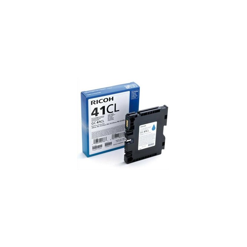 RICOH Cartouche gel cyan 405762 GC41C 2200 pages Aficio SG 3110 RICOH Cartouche gel cyan 405762 GC41C 2200 pages Aficio SG 3110