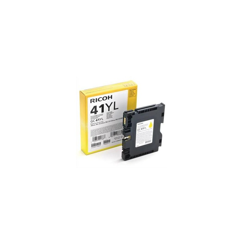 RICOH Cartouche gel jaune 405764 GC41Y 2200 pages Aficio SG 3110 RICOH Cartouche gel jaune 405764 GC41Y 2200 pages Aficio SG 3110