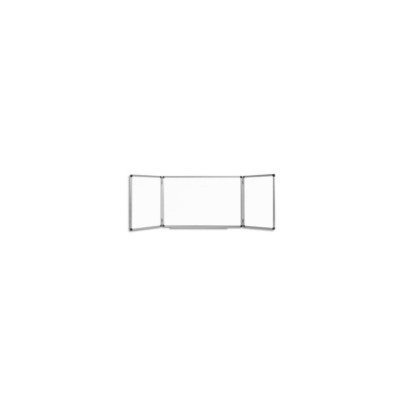 BI-OFFICE Tableau Bi-Office laqué triptyque - Dimensions : L240 x H90 cm coloris blanc BI-OFFICE Tableau Bi-Office laqué triptyque - Dimensions : L240 x H90 cm coloris blanc