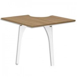 GAUTIER Retour Convivialité Xenon - Dimensions : L90 x H74 x P90 cm coloris merisier Italien