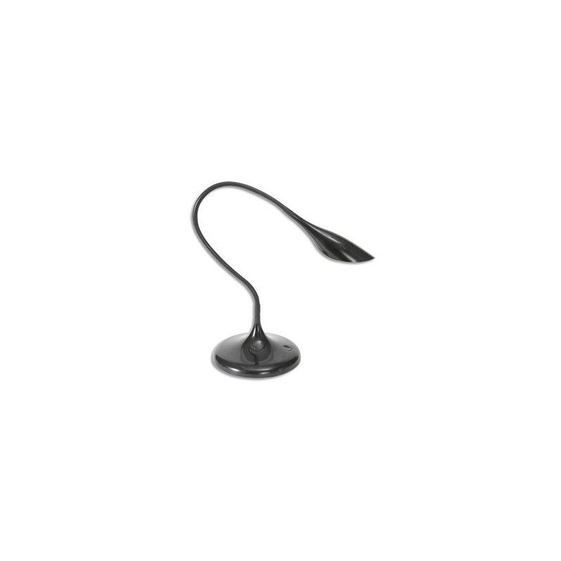 ALBA Lampe à Leds Arum en ABS noir - Tête 17 cm, 1Bras flexible L49 cm et Socle D18 cm ALBA Lampe à Leds Arum en ABS noir - Tête 17 cm, 1Bras flexible L49 cm et Socle D18 cm