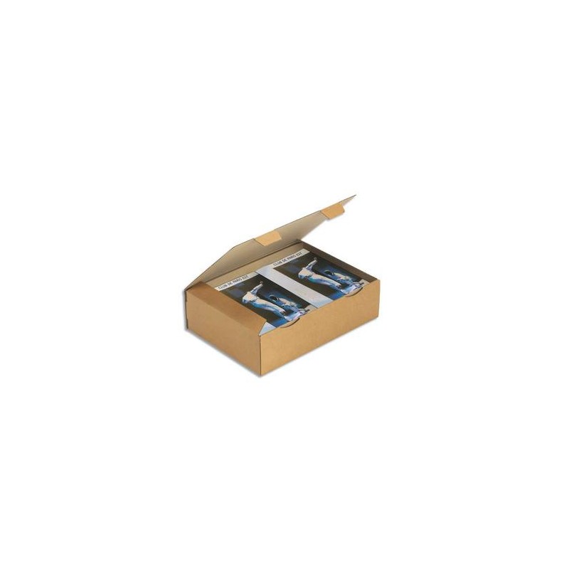 EMBALLAGE Boîte postale en carton simple cannelure havane - Dimensions : 43 x 30 x 12 cm EMBALLAGE Boîte postale en carton simple cannelure havane - Dimensions : 43 x 30 x 12 cm