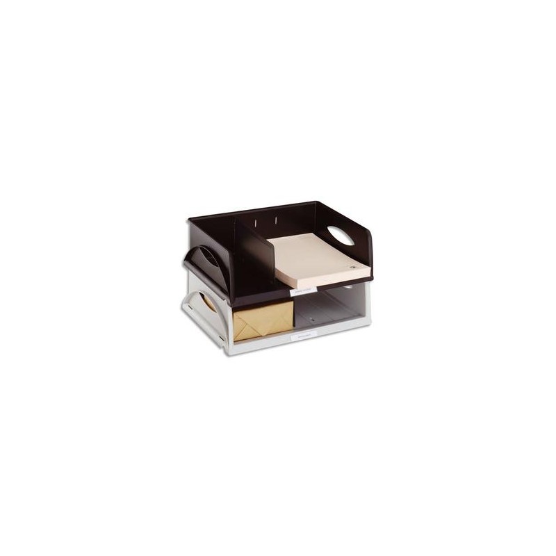 LEITZ Corbeille Sorty format à l'italienne Jumbo - Noir- L 40,5 x H 12,5 x P 30 cm