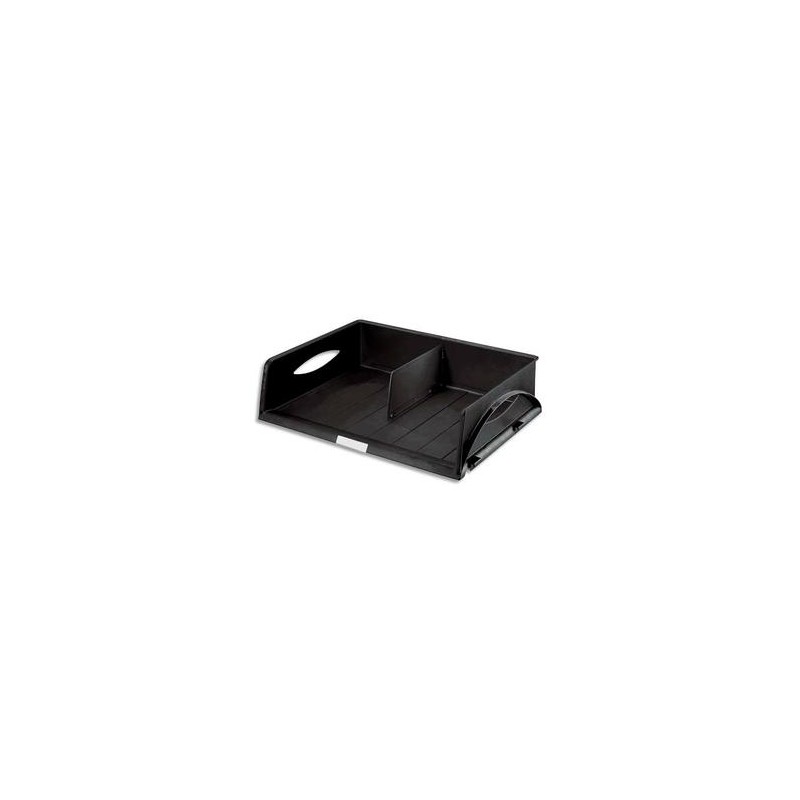 LEITZ Corbeille Sorty format A4 Jumbo - Noir- L 49 x H 12,5 x P 38,5 cm LEITZ Corbeille Sorty format A4 Jumbo - Noir- L 49 x H 12,5 x P 38,5 cm