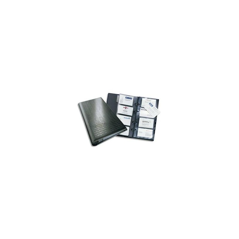 DURABLE Reliure Visifix anthracite à anneaux pour 280 cartes de visite L14,5 x H25,5 cm DURABLE Reliure Visifix anthracite à anneaux pour 280 cartes de visite L14,5 x H25,5 cm