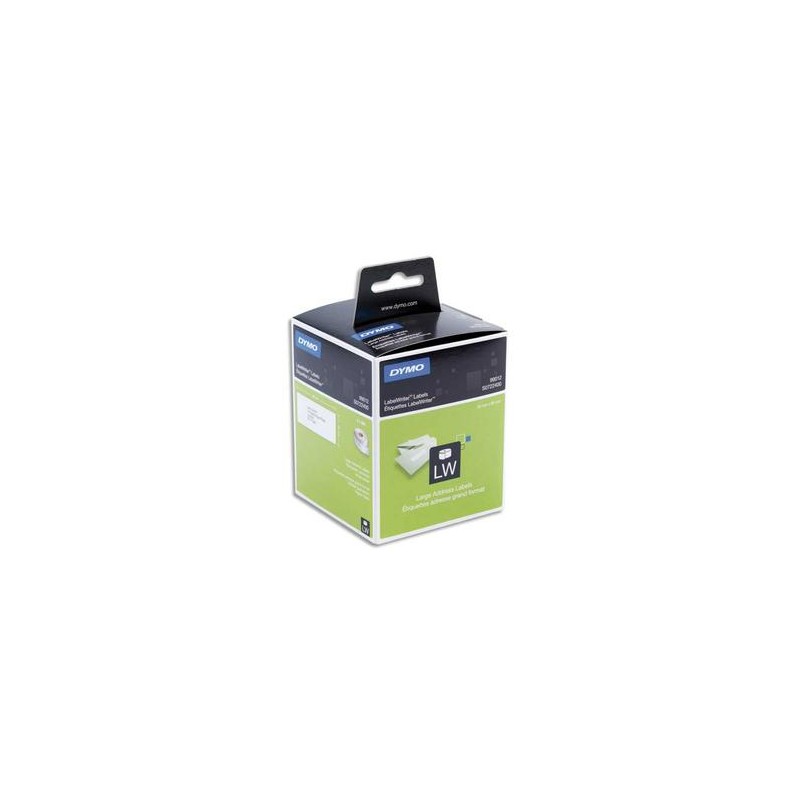 DYMO Pack de 2 rouleaux de 260 étiquettes adresse adhésif permanent 36x89mm S0722400 DYMO Pack de 2 rouleaux de 260 étiquettes adresse adhésif permanent 36x89mm S0722400