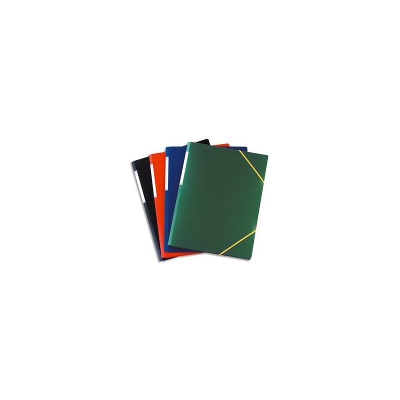 ELBA Chemise 3 rabats et élastique format A3, coloris assortis, en polypropylène 7/10e ELBA Chemise 3 rabats et élastique format A3, coloris assortis, en polypropylène 7/10e