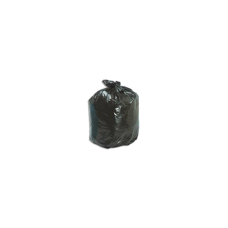 SACS POUBELLES Boîte de 100 Sacs-poubelle 130 litres noir 55 microns SACS POUBELLES Boîte de 100 Sacs-poubelle 130 litres noir 55 microns