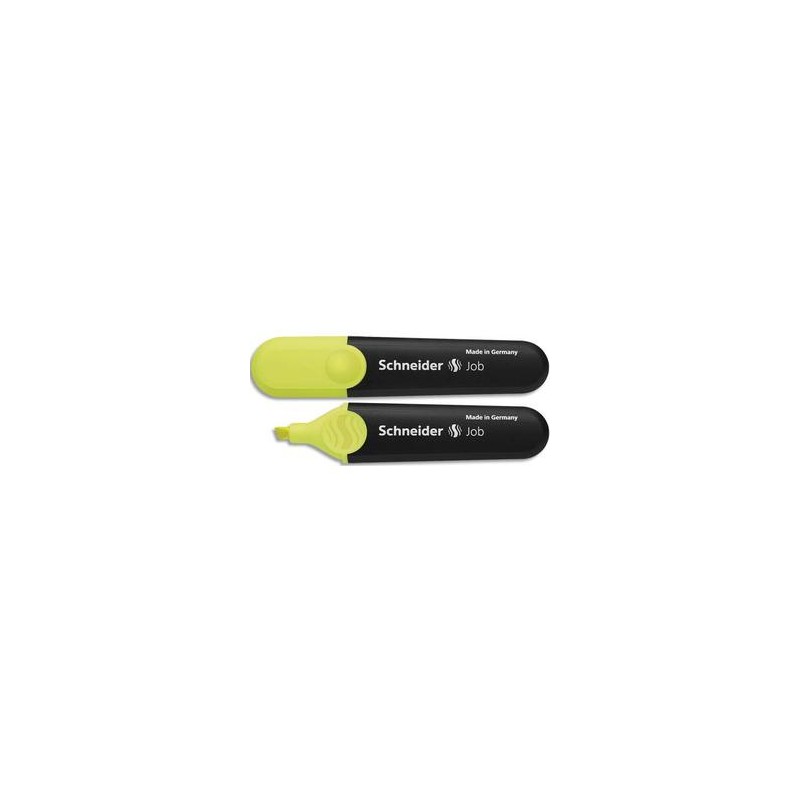 SCHNEIDER Surligneur JOB 150 (rechargeable) pointe biseautée, encre jaune SCHNEIDER Surligneur JOB 150 (rechargeable) pointe biseautée, encre jaune