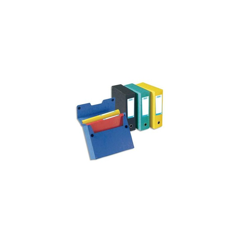 ELBA Boîte de classement EUROFOLIO carte lustrée, dos 9 cm, fermeture velcro, 24x32 cm, coloris assortis ELBA Boîte de classement EUROFOLIO carte lustrée, dos 9 cm, fermeture velcro, 24x32 cm, coloris assortis