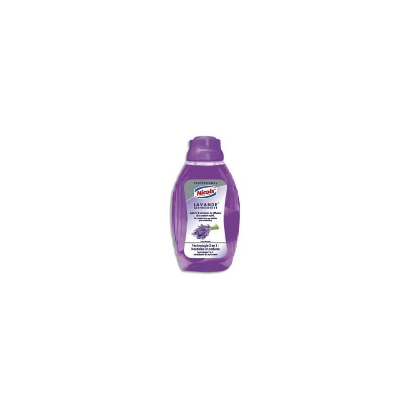 NICOLS Flacon mèche 375 ml, mèche réglable parfum Lavande NICOLS Flacon mèche 375 ml, mèche réglable parfum Lavande